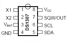 DS1307 pin out