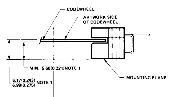 Code Disk sideview HEDS-9000