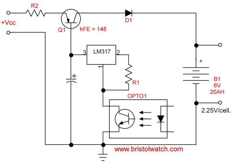LM317 transistor constant current source with optocoupler switch.