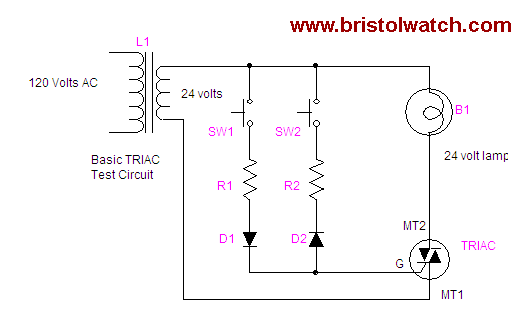 Practical Triac test circuit
