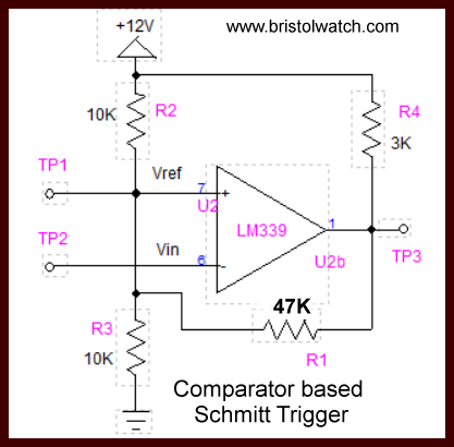 Comparator based Schmitt Trigger