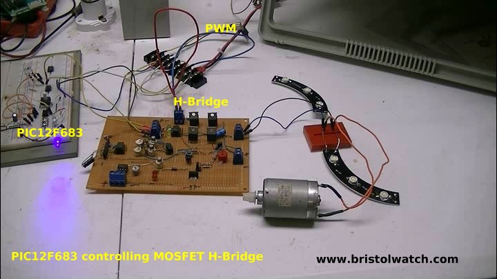 H-Bridge circuit wit PIC12F683