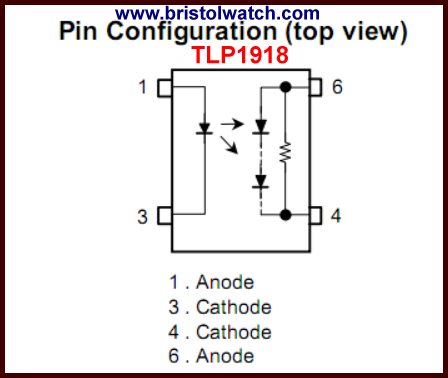 TLP1918 photovoltaic output opto-coupler.