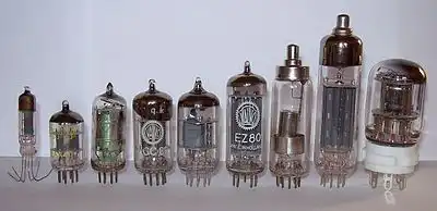 Examples of vacuum tubes.