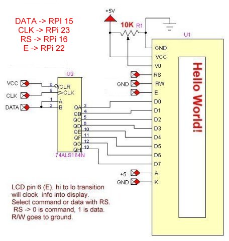 serial LCD display circuit