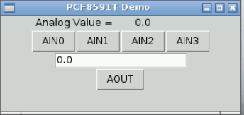 PCF8591 control with Tkinter
