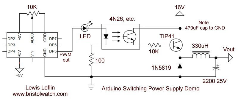 Arduino Buck Switching Voltage Regulator